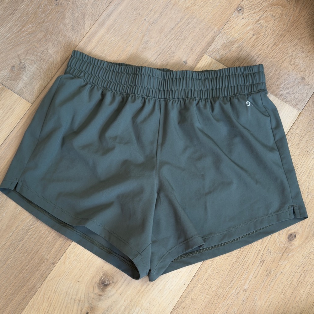 DSG Girls Mutes Olive Green Athletic Shorts